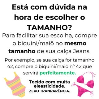 Maiô Praia Piscina Suplex Feminino