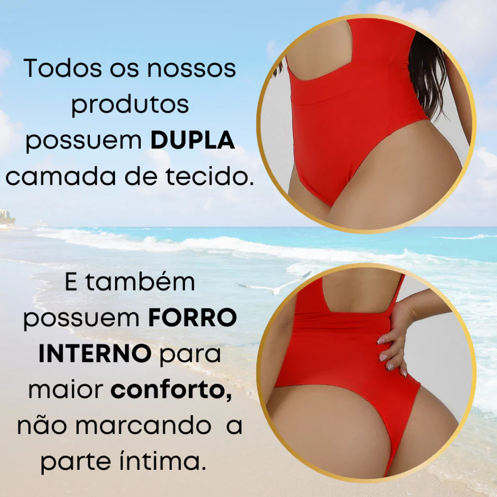 Maiô Praia Piscina Suplex Feminino