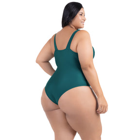 Maiô Plus Size Curvea Modela Cintura Liso